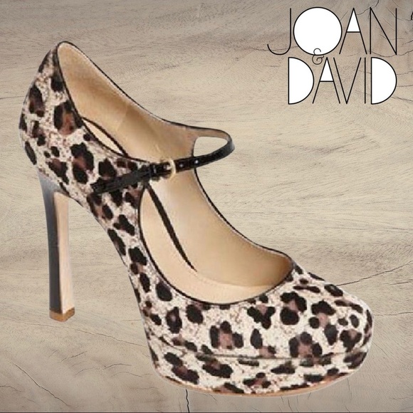 JOAN & David Quimberly Leopard Calf Hair Platform - Picture 1 of 14